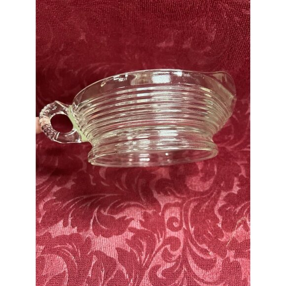 Vintage Anchor Hocking Large Clear Glass Handled Juicer Fruit Reamer Pedestal - Picture 9 of 11